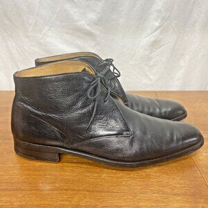 Guido Mens Leather Lace Up Nera Ankle Boot B180, Size 13